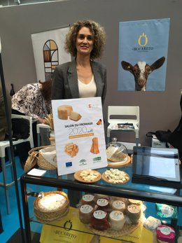 Imagen de la empresa gadtiana El Bucarito, presente en París en el principal salón del queso de Europa con el apoyo de Extenda.