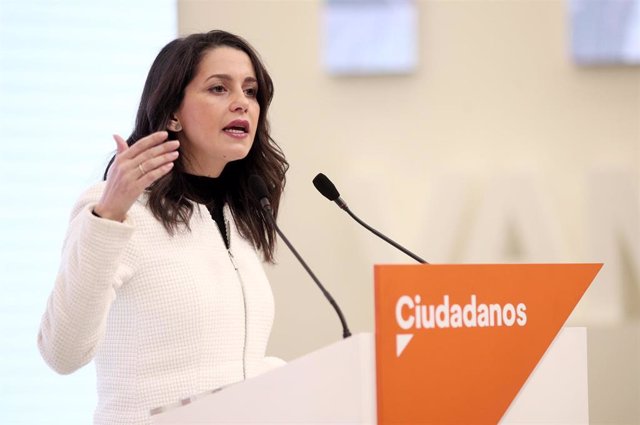 La portavoz de Ciudadanos en el Congreso, Inés Arrimadas.