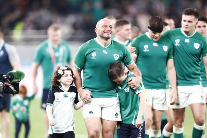 La selección irlandesa de rugby durante el Mundial de Japón de 2019