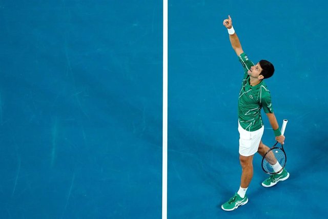 Novak Djokovic celebra un triunfo