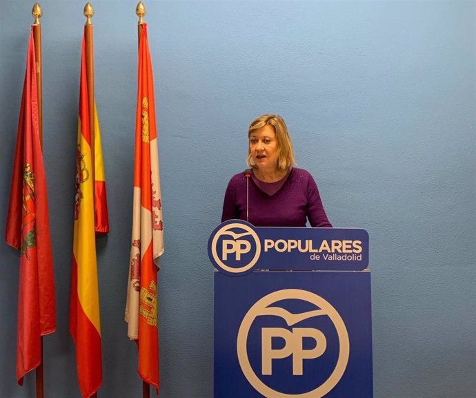 La presidenta del Grupo Municipal Popular en el Ayuntamiento de Valladolid, Pilar Del Olmo.