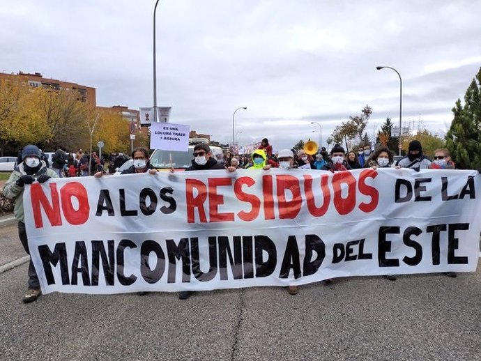 Recurso de la manifestación contra el vertido de más residuos en Valdemingómez.