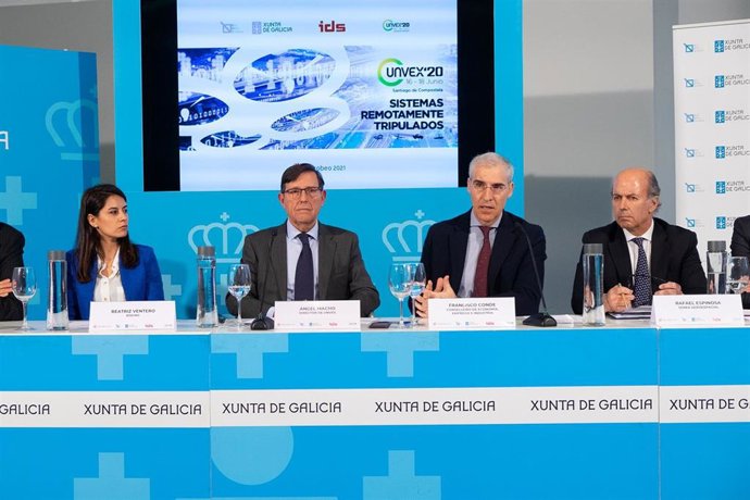 Presentación de la sexta edición de Unvex 2020, encuentro de referencia del sector de los vehículos no tripulados, que se celebra por primera vez en Galicia