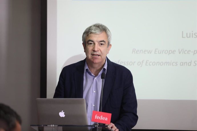 El eurodiputado de Ciudadanos, Luis Garicano interviene sobre 'Cómo resucitar la Unión Bancaria' y comenta el estado actual de las negociaciones sobre el tema, en un acto organizado por Fedea, en Madrid (España), a 24 de febrero de 2020.