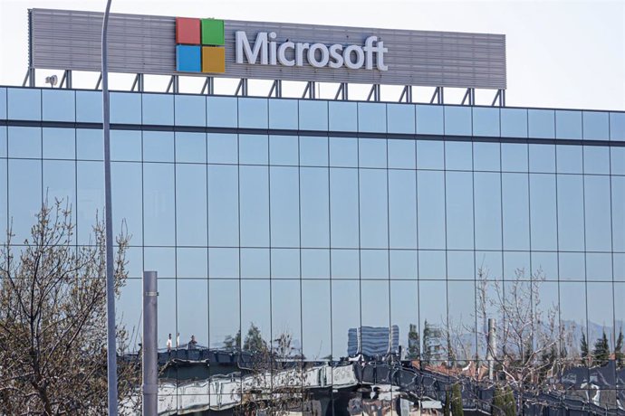 Sedes de la empresa Microsoft en el Parque Empresarial La Finca de Pozuelo de Alarcón, en Madrid.