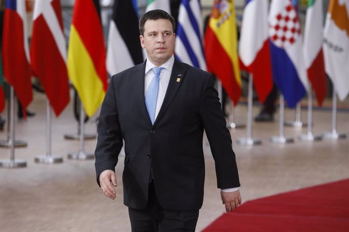 El primer ministro de Estonia, Juri Ratas, en Bruselas