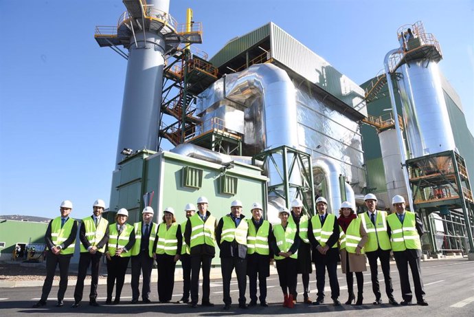 Inauguración de la planta de biomasa de Ence en Puertollano.