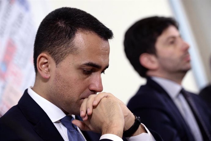 27 February 2020, Italy, Rome: Italian Foreign Minister Luigi Di Maio reacts during a press conference on the updates of the Coronavirus (Covid-19) outbreak. Photo: Fabio Cimaglia/LaPresse via ZUMA Press/dpa