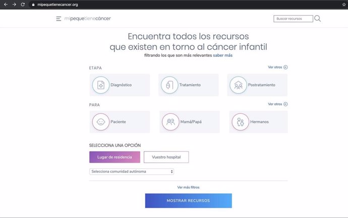 Plataforma web 'Mipequetienecancer'