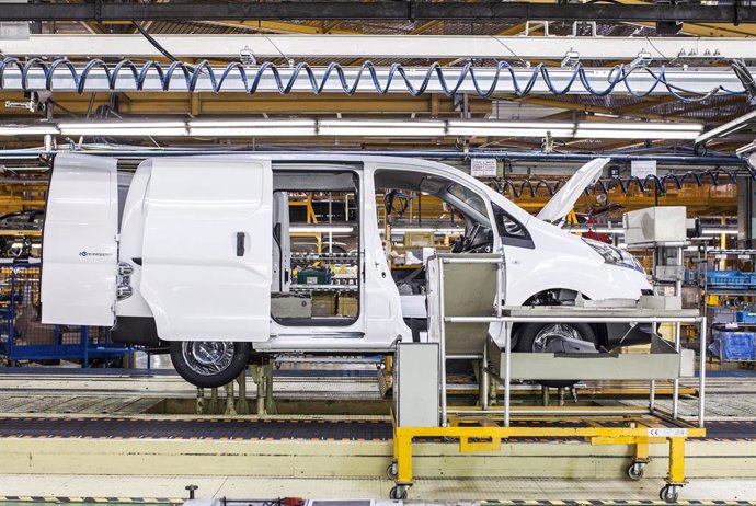 Producción de la e-NV200 en la planta de Nissan en Barcelona