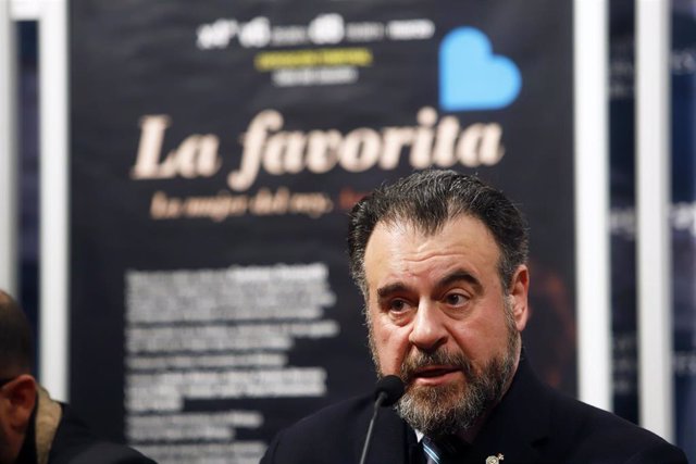 El barítono Carlos Álvarez en una rueda de prensa en el Teatro Cervantes.
