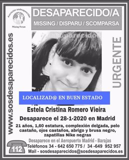 Encuentran en buen estado a la joven de 21 años de Alhendín (Granada) desapareci