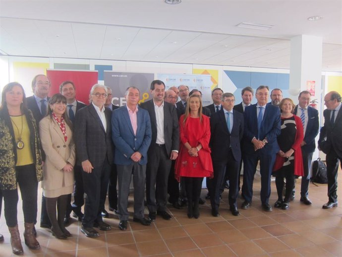 Encuentro de la CEV, CEOE Aragón y Foment del Treball