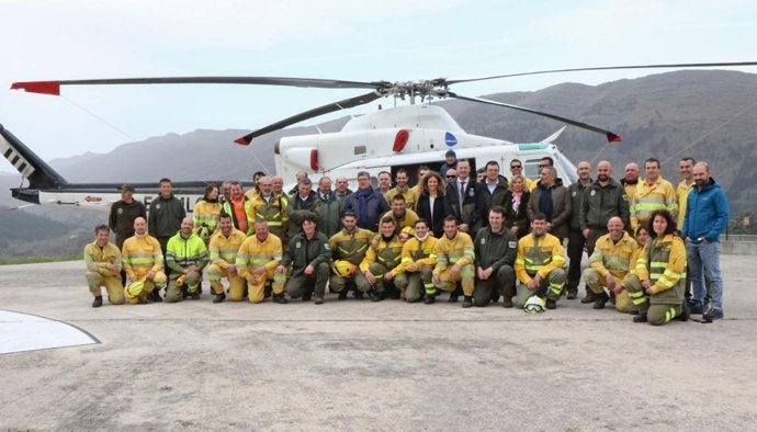 La BRIF en Ruente, con presencia de la delegada del Gobierno, Ainoa Quiñones, y el consejero de Desarrollo Rural, Guillermo Blanco