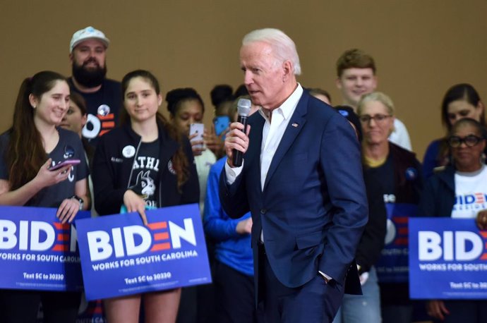 EEUU.- Biden mantiene el liderazgo en Carolina del Sur de cara a las primarias d