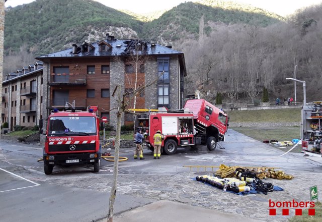 Incendio en Llavorsí, Lleida