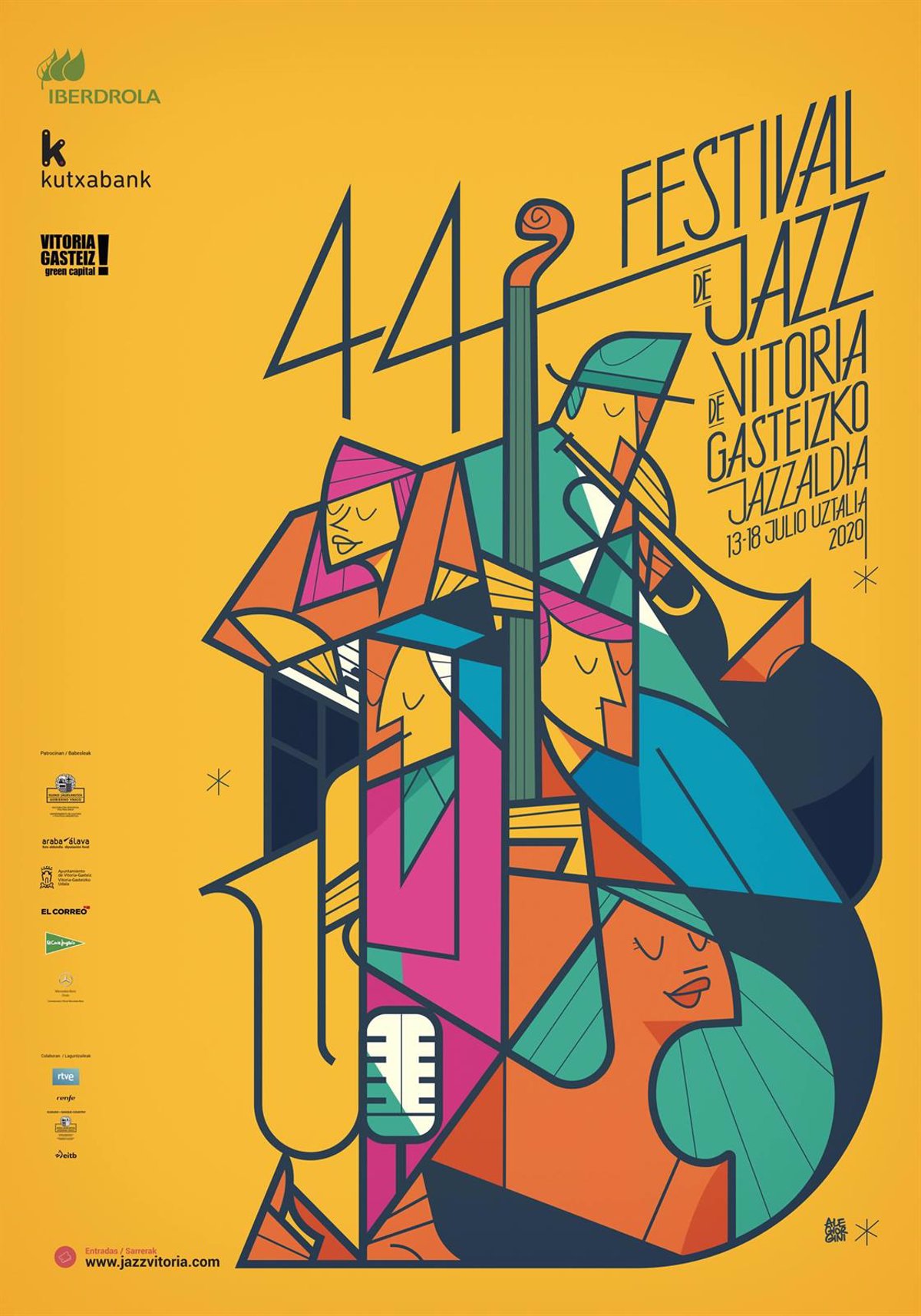 Charlie Parker Legacy Band, Branford Marsalis y Anne Paceo actuarán en la  44 edición del Festival de Jazz de Vitoria