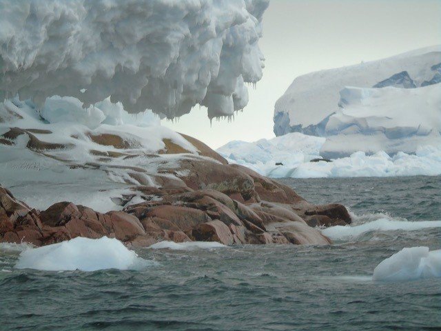 Aspecto de la isla Sift en la Antártida