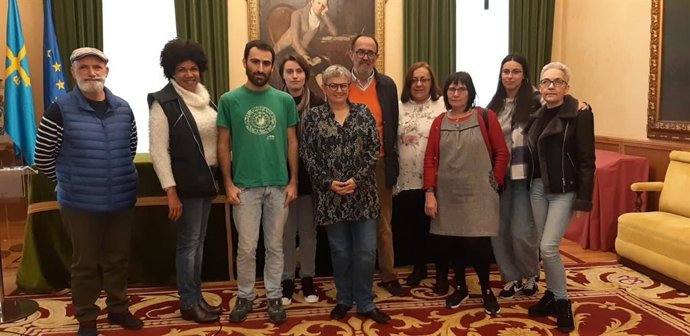 Recepción en el Ayuntamiento de Gijón a la XVII Delegación Asturiana de Derechos Humanos en Colombia