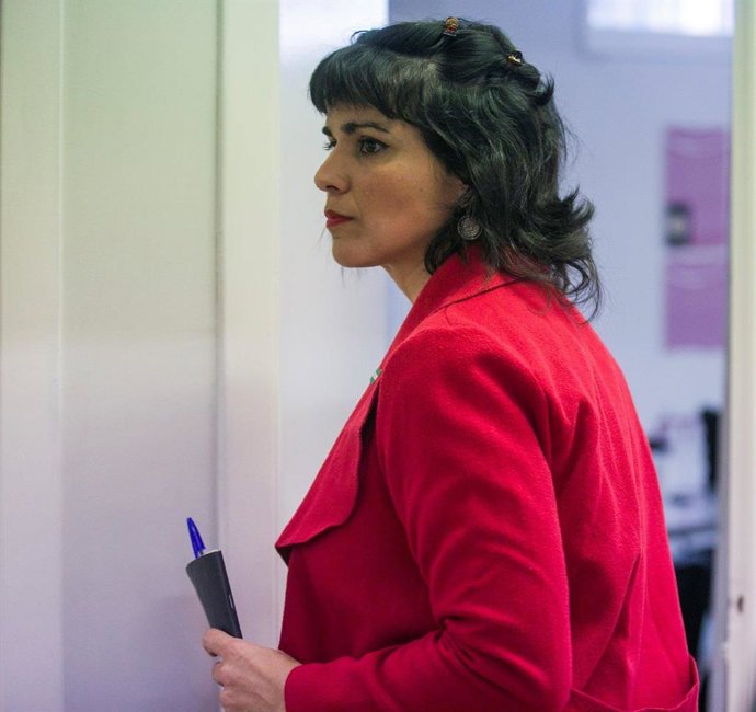 La presidenta del grupo parlamentario de Adelante Andalucía, Teresa Rodríguez, en una imagen de archivo.