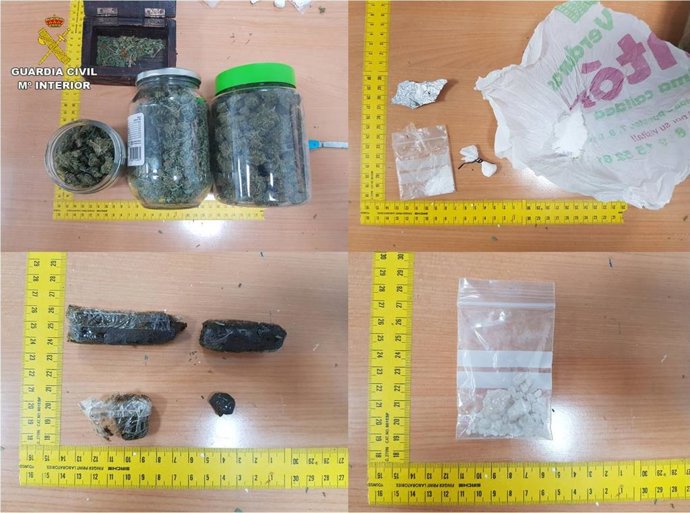 Drogas incautadas.
