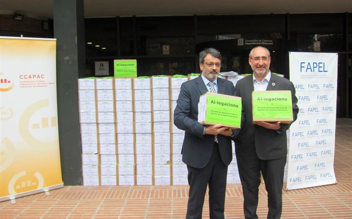 Albert Alegre (CCAPAC) y Josep Manuel Prats (Fapel)