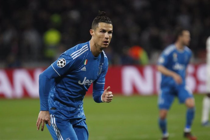 Cristiano Ronaldo en un partido de Champions con la Juventus