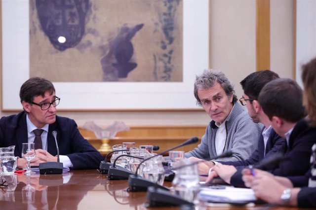 Reunión del Comité de Seguimiento del coronavirus y posterior comparecencia del director del Centro de Coordinación de Alertas y Emergencias Sanitarias del Ministerio de Sanidad, Fernando Simón, en Madrid (España) a 29 de febrero de 2020.