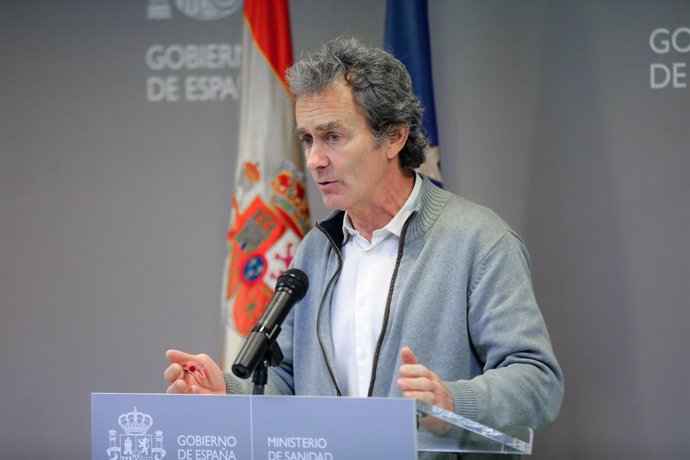 Reunión del Comité de Seguimiento del coronavirus y posterior comparecencia del director del Centro de Coordinación de Alertas y Emergencias Sanitarias del Ministerio de Sanidad, Fernando Simón, en Madrid (España) a 29 de febrero de 2020.