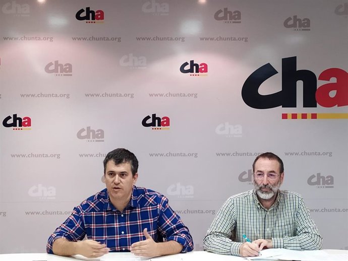 Joaquín Palacín y José Ramón Ceresuela en la intercomarcal de este sábado.