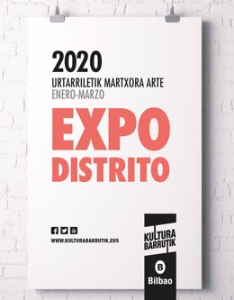 Cartel del programa Expodistrito de Bilbao