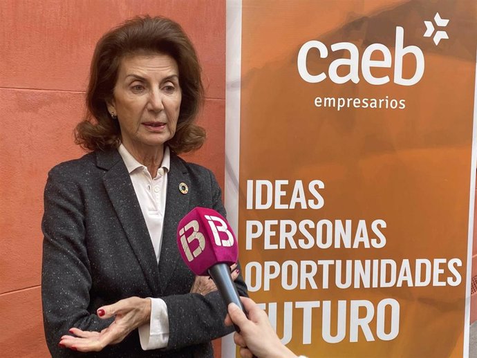 La presidenta de CAEB, Carmen Planas.