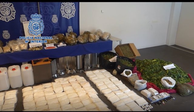 Imagen de drogas requisadas en una operación de la Policía Nacional en el País Vasco