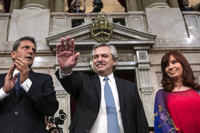 Apertura del año legislativo por Alberto Fernández y Cristina Fernández