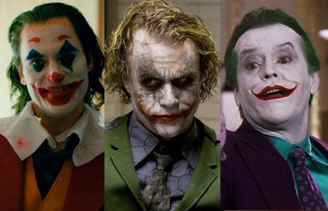 Joaquin Phoenix, Heath Ledger y Jack Nicholson