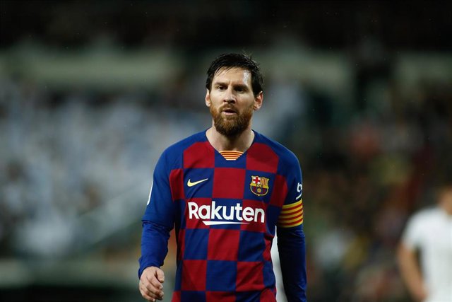 Lionel Messi, durante un partido con el FC Barcelona.