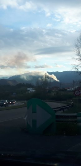 Incendio en Monsacro.