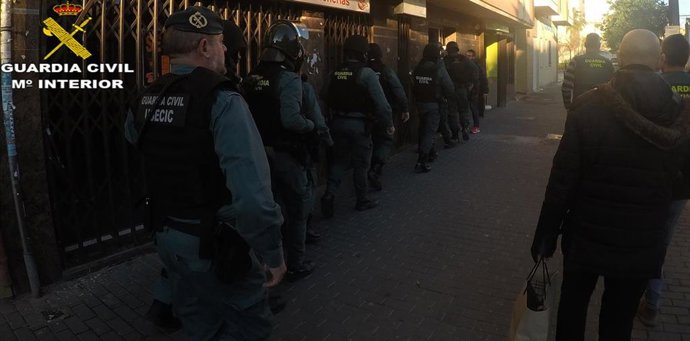 LA GUARDIA CIVIL DESARTICULA UNA ORGANIZACIÓN DEDICADA AL TRAFICO DE DROGAS EN VALENCIA