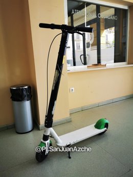 Patinete recuperado en San Juan