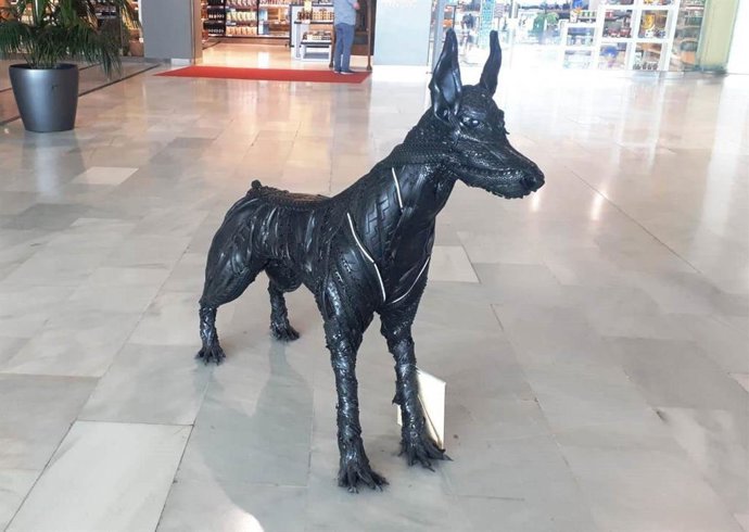 Exposición Ruplares en el aeropuerto de Fuerteventura