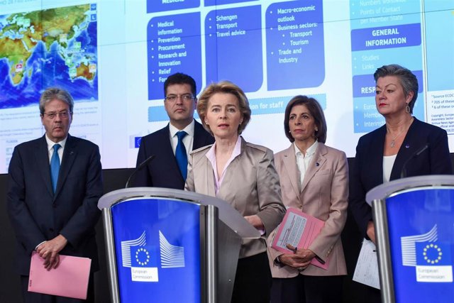 Ursula Von der Leyen habla de la respuesta europea al coronavirus