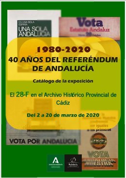 Cartel de la exposición '1980-2020. 40 años de Referéndum de Andalucía'