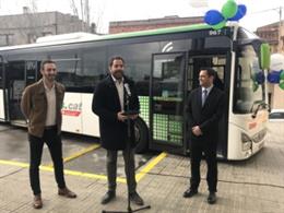 El director de Transports i Mobilitat de la Generalitat, David Saldoni, en la presentació de millores de les connexions de bus entre el Valls i Barcelona