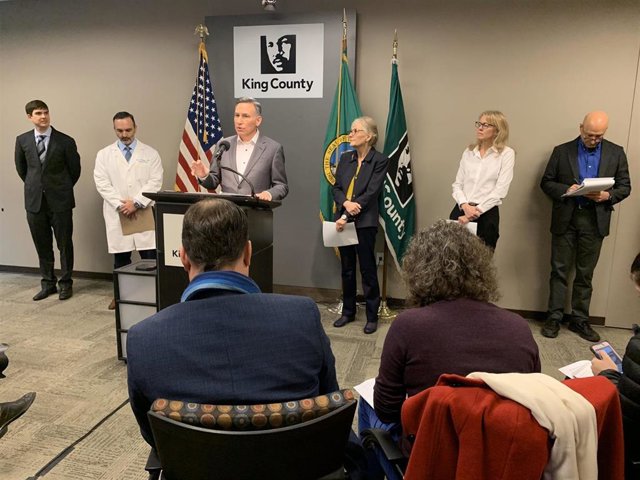 Nuevos casos de coronavirus en la región de Seattle, Estados Unidos