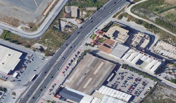 Vista del punto de la MA-21 donde tuvo lugar el accidente en Málaga capital