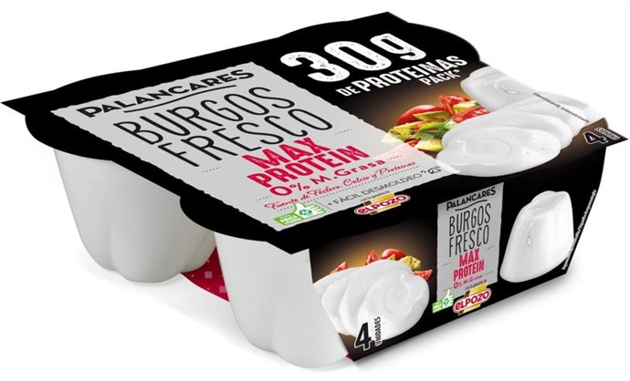 Imagen del queso burgos fresco 'Max Protein' de Palancares Alimentación