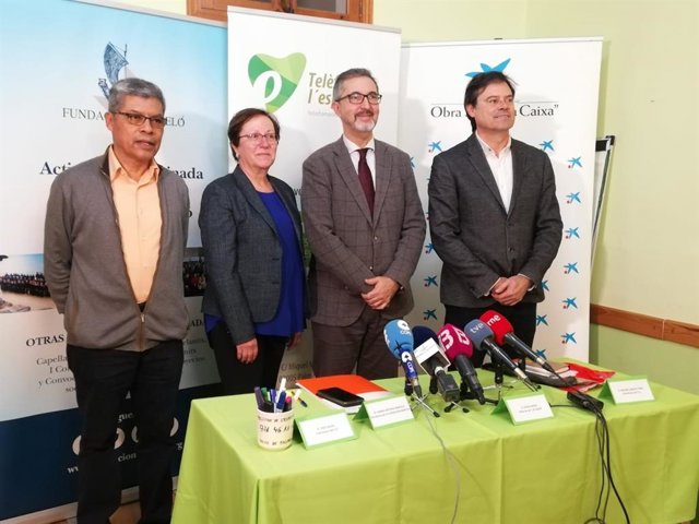 Representantes del Teléfono de la Esperanza y sus patrocinadores presentan los datos de atención de 2019.