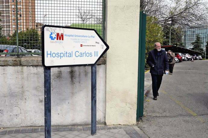 Imágenes del Hospital Carlos III de Madrid donde se encuentran ingresados pacientes por coronavirus