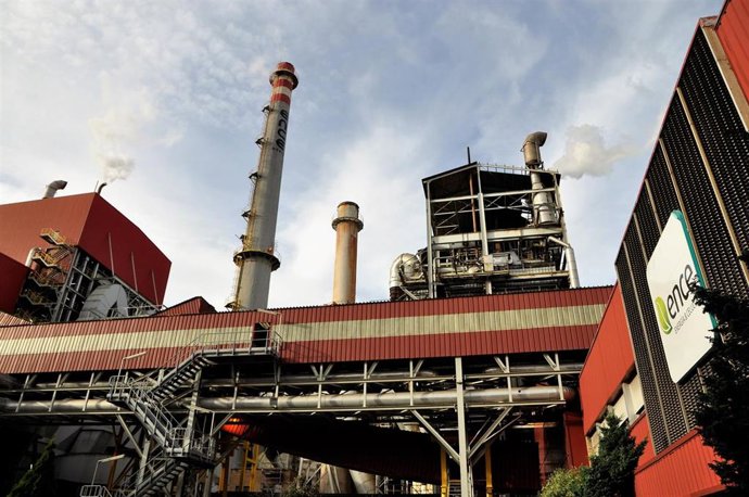 La planta industrial de Ence en Navia.