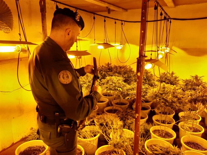 Imagen de una de las operaciones antidroga realizadas por la Guardia Civil
